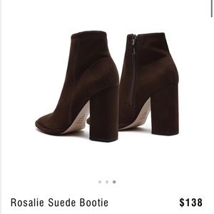 Schutz Rosalie Suede Bootie in Umber